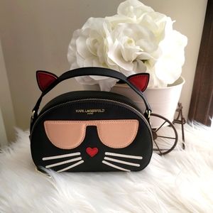 Karl lagerfeld Maybelle cat top handle bag